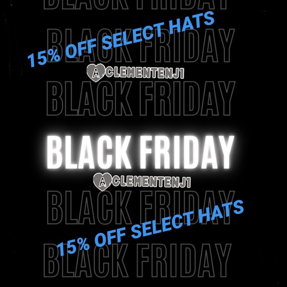 BLACK FRIDAY SALE! 🚨 HATS 15% OFF HATS 🚨